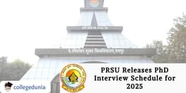 PRSU PhD Interview Schedule
